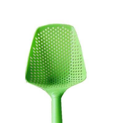 Strainer Spoon Plastic Dishwasher-Safe S scoop-and-Drain Design