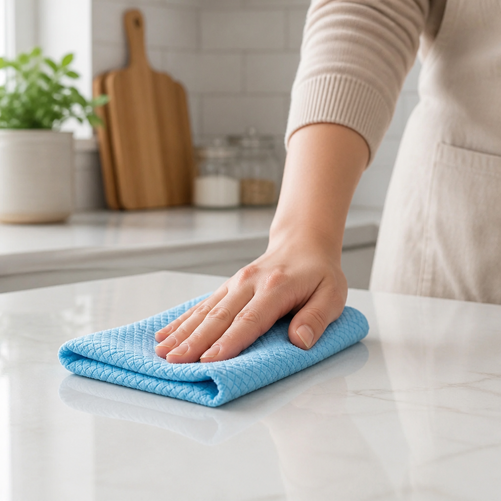 Streak-Free Super-Absorbent Polyester-Nylon Cleaning Cloths