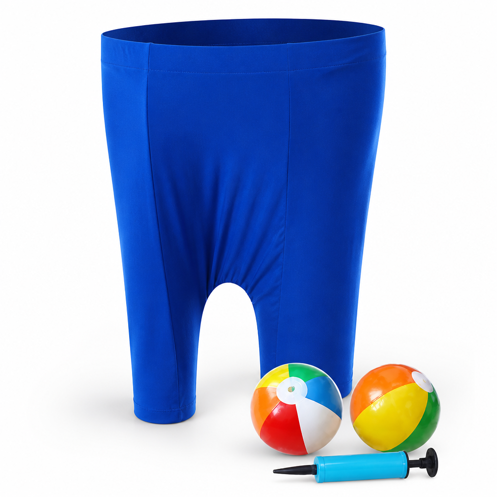 Stretchy One-Size Wearable Ball-Catcher Pants (Balls & Pump Included)