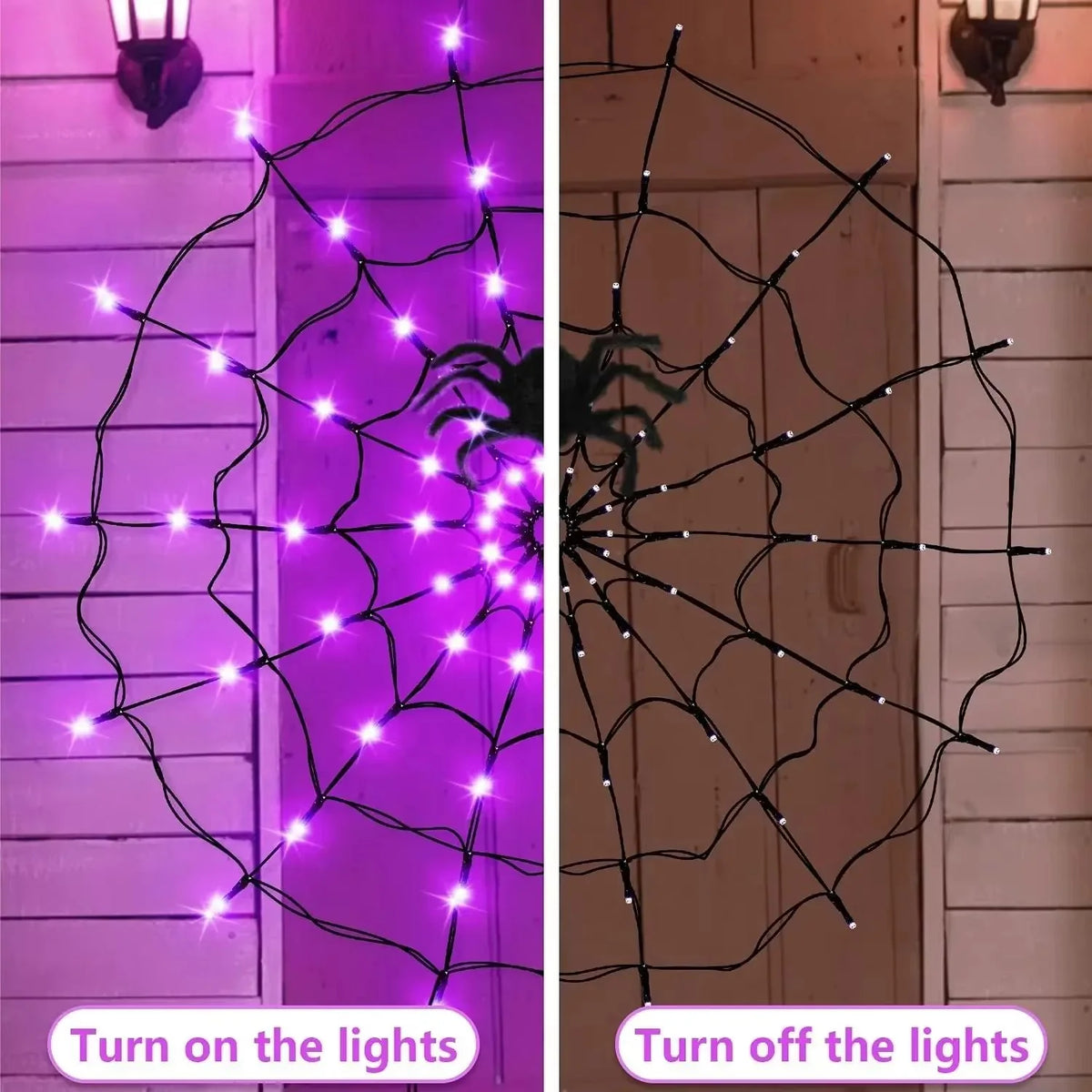 String Lights Spiderweb Design Flexible LED Indoor & Outdoor
