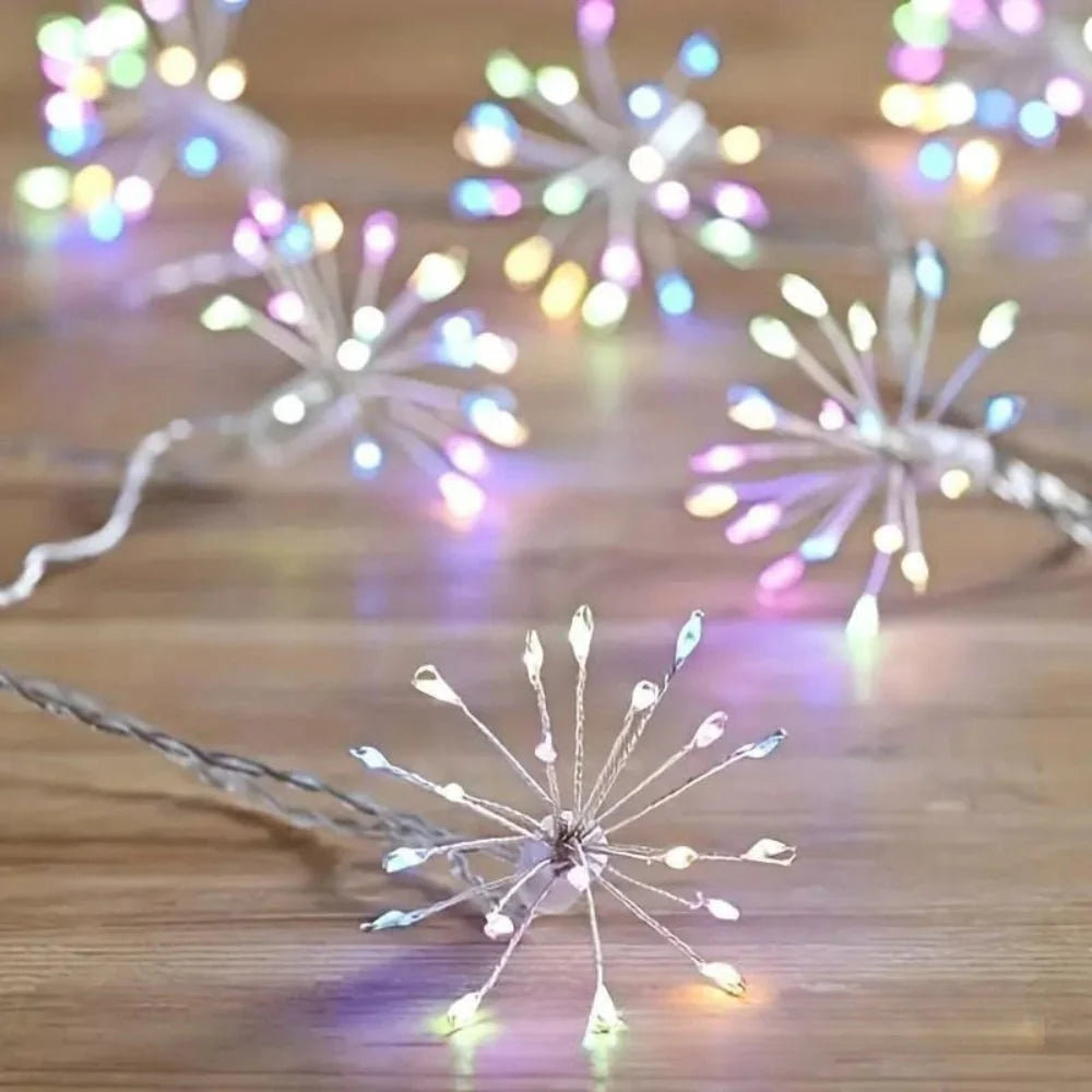 String Lights Starburst Copper Wire Battery & Mains