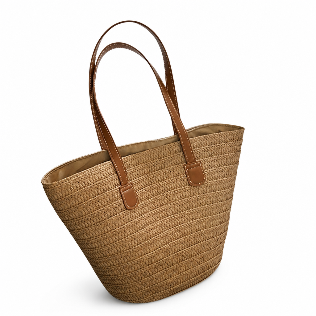 Structured Sustainable Handbag With Ergonomic Handles