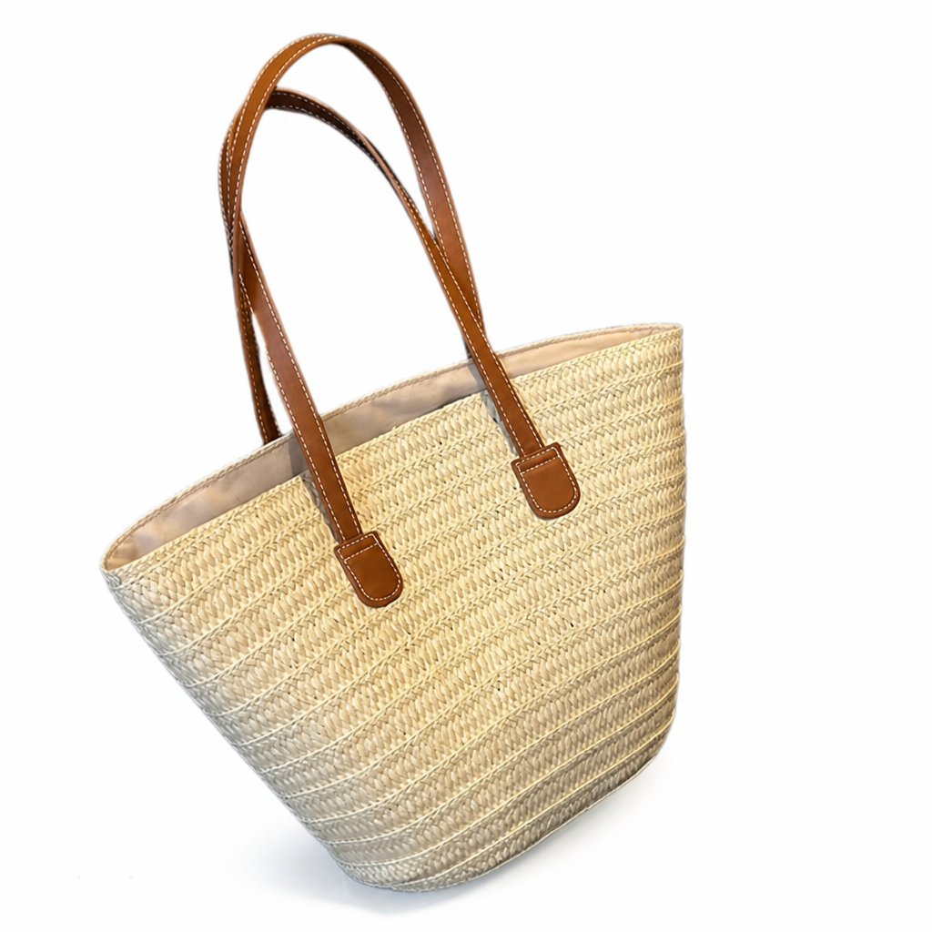 Structured Sustainable Handbag With Ergonomic Handles