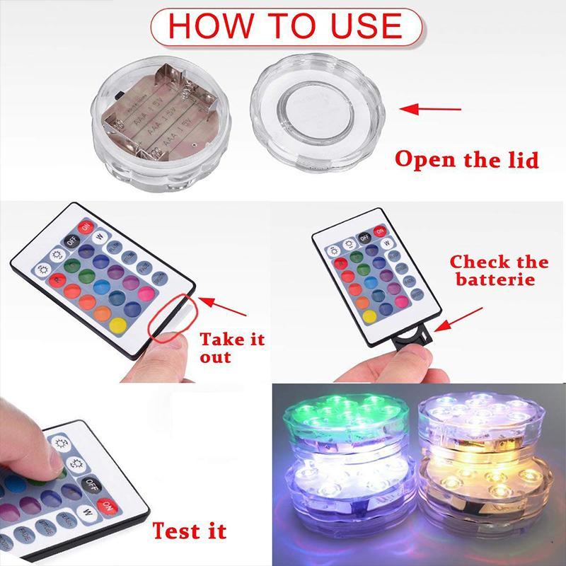 Submersible Pool Light Color-Changing Remote-Controlled IP68