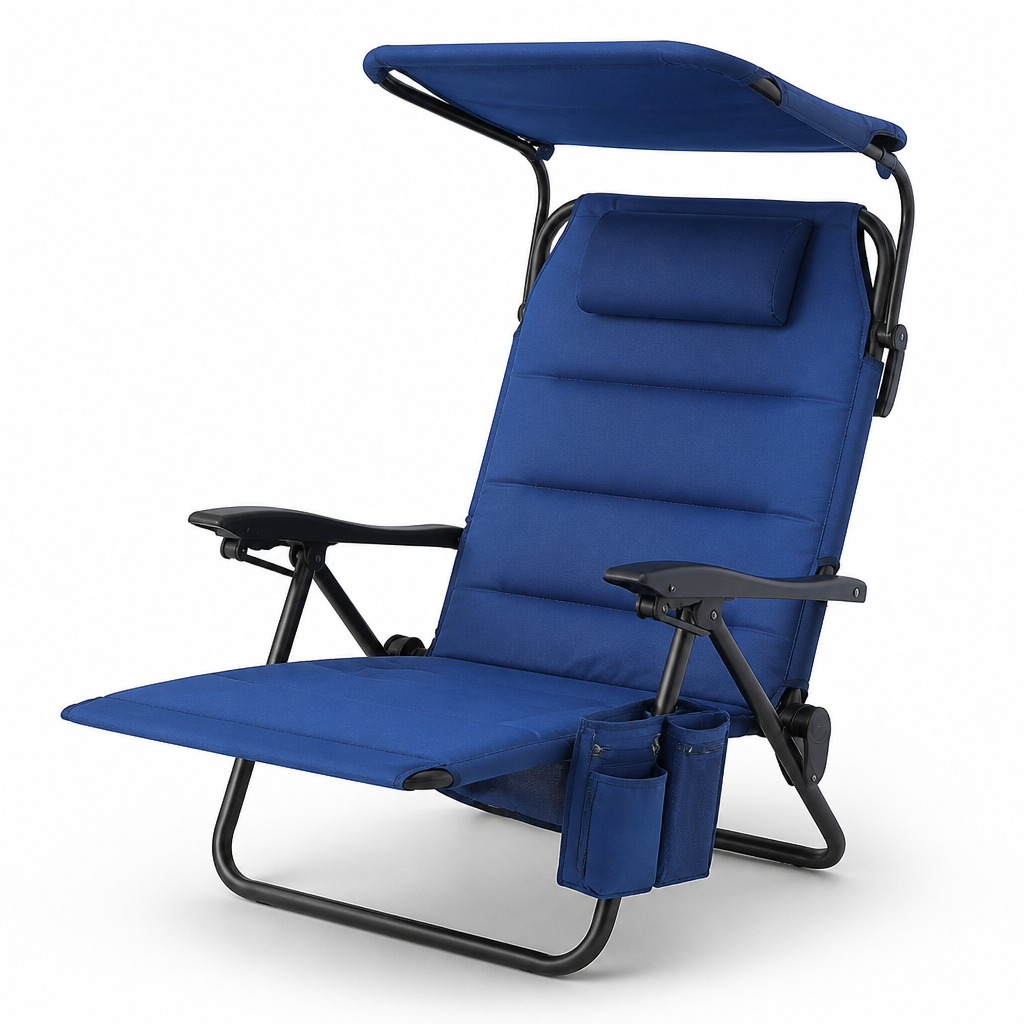 Sun-Protective Weather-Resistant Reclining Beach Chair