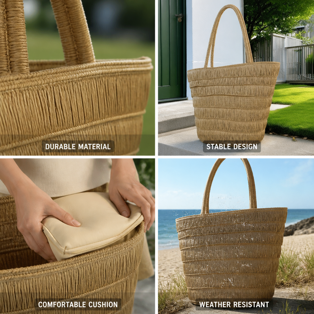 Sun-Protective Weather-Resistant Reclining Beach Chair