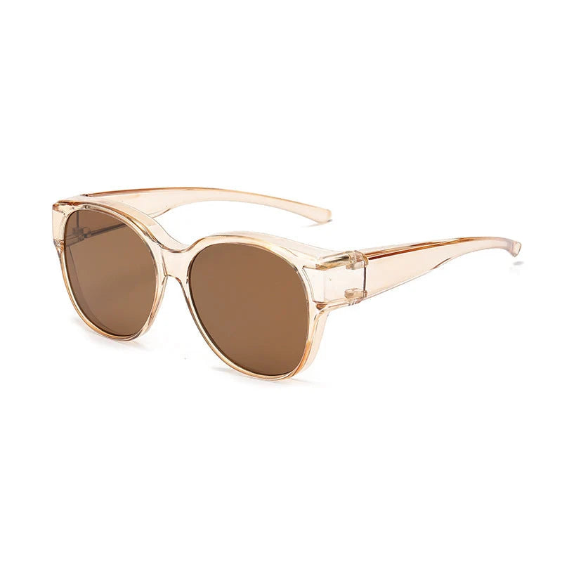 Sunglasses Over Glasses Polarized UV400 Cat-Eye Design