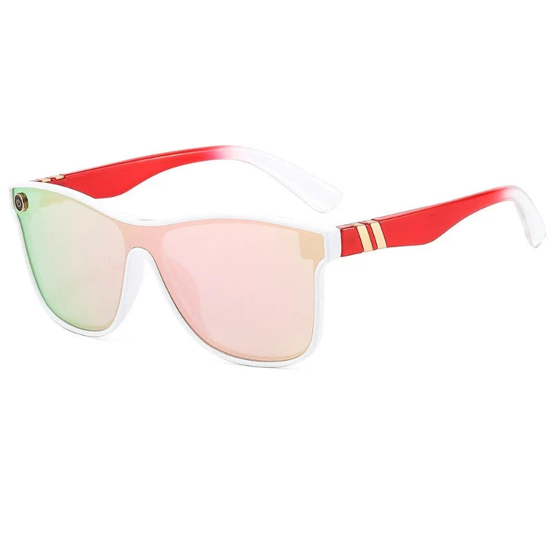 Sunglasses Square Flat-Top Polarized UV400 Protection