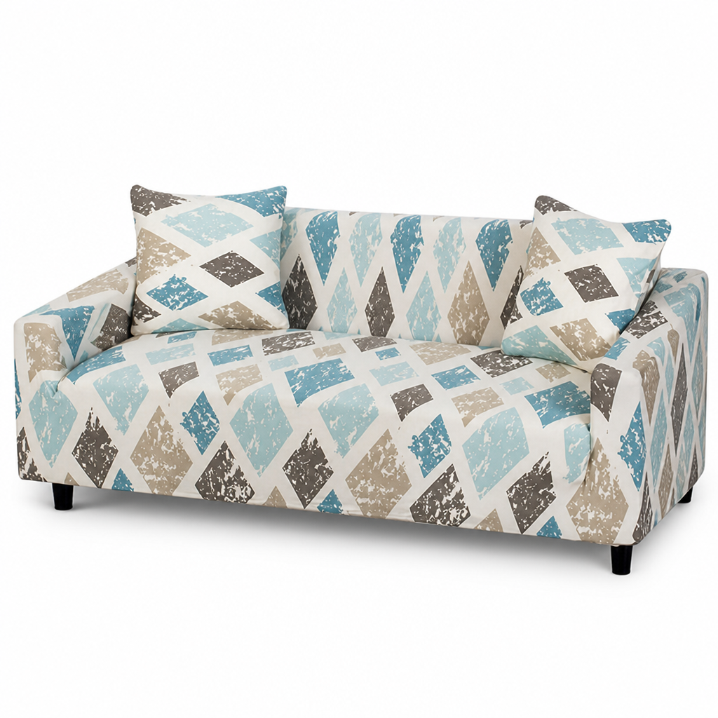 Super-Stretch Non-Slip Polyester Sofa Cover (Fits 1–4 Seaters)