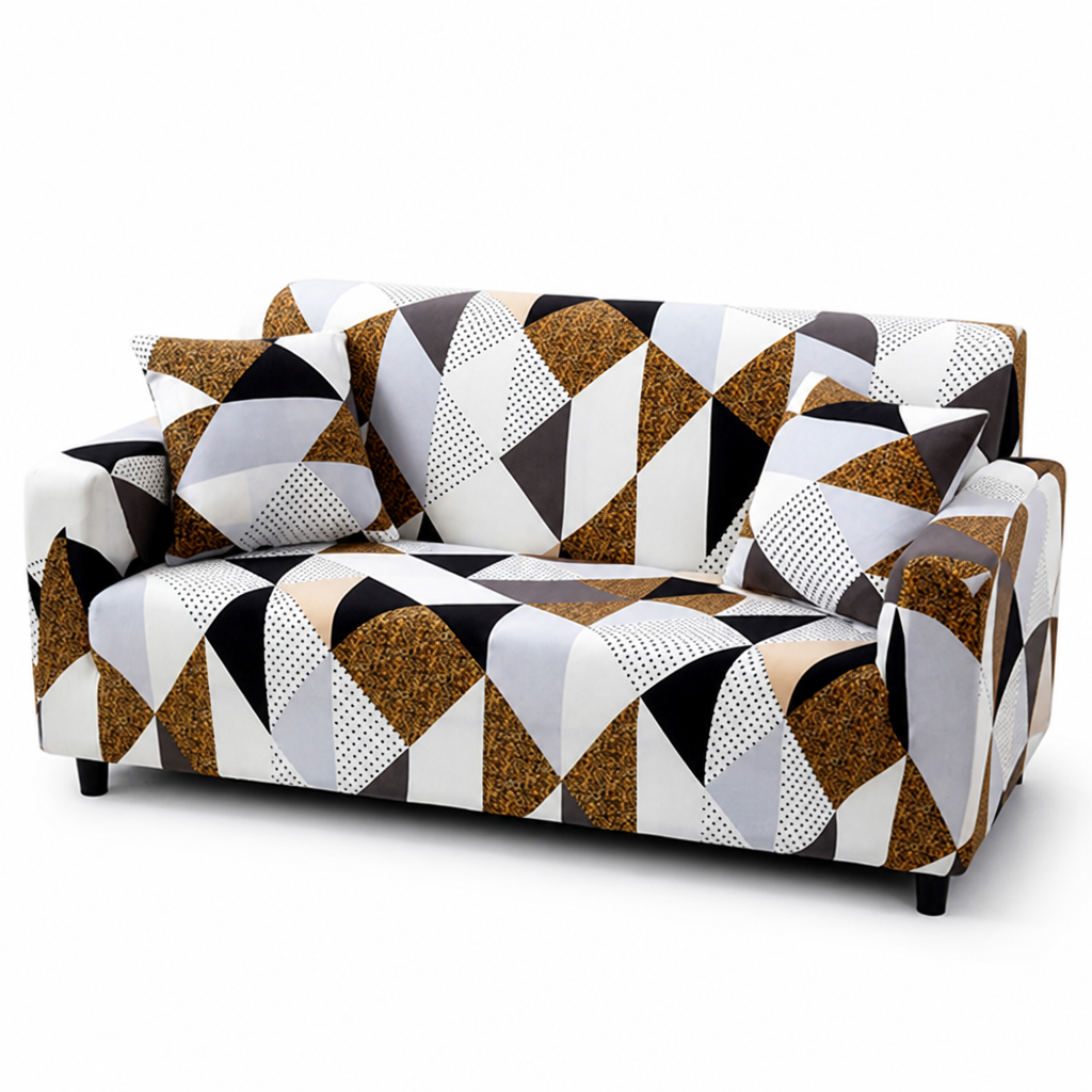 Super-Stretch Non-Slip Polyester Sofa Cover (Fits 1–4 Seaters)