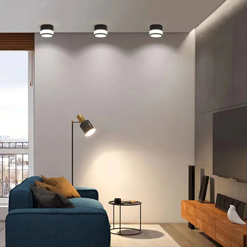 Surface LED Downlight Tight Beam No Ceiling Cut