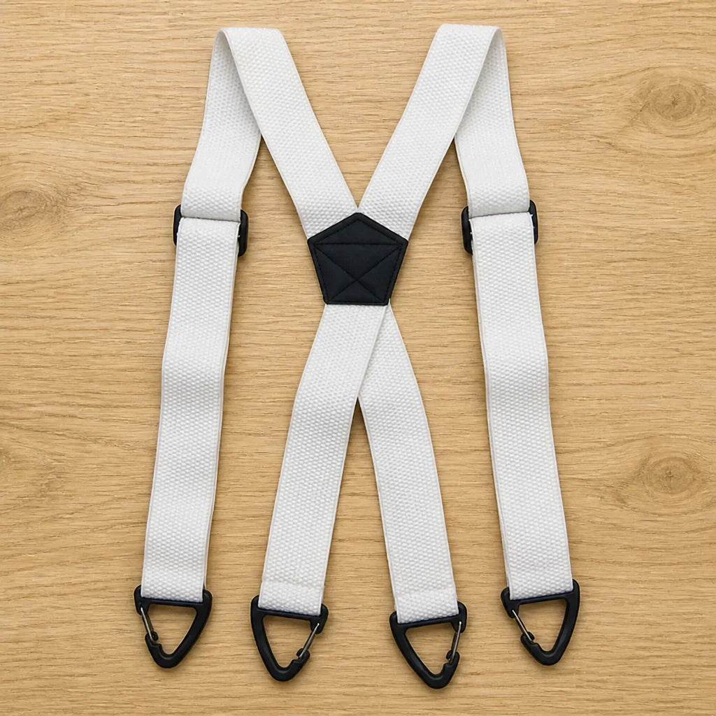 Suspenders Adjustable Elastic Straps Metal Hook Clips X or Y Back Style