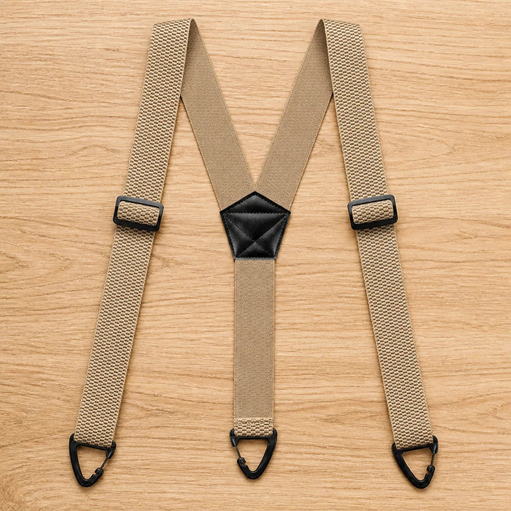 Suspenders Adjustable Elastic Straps Metal Hook Clips X or Y Back Style