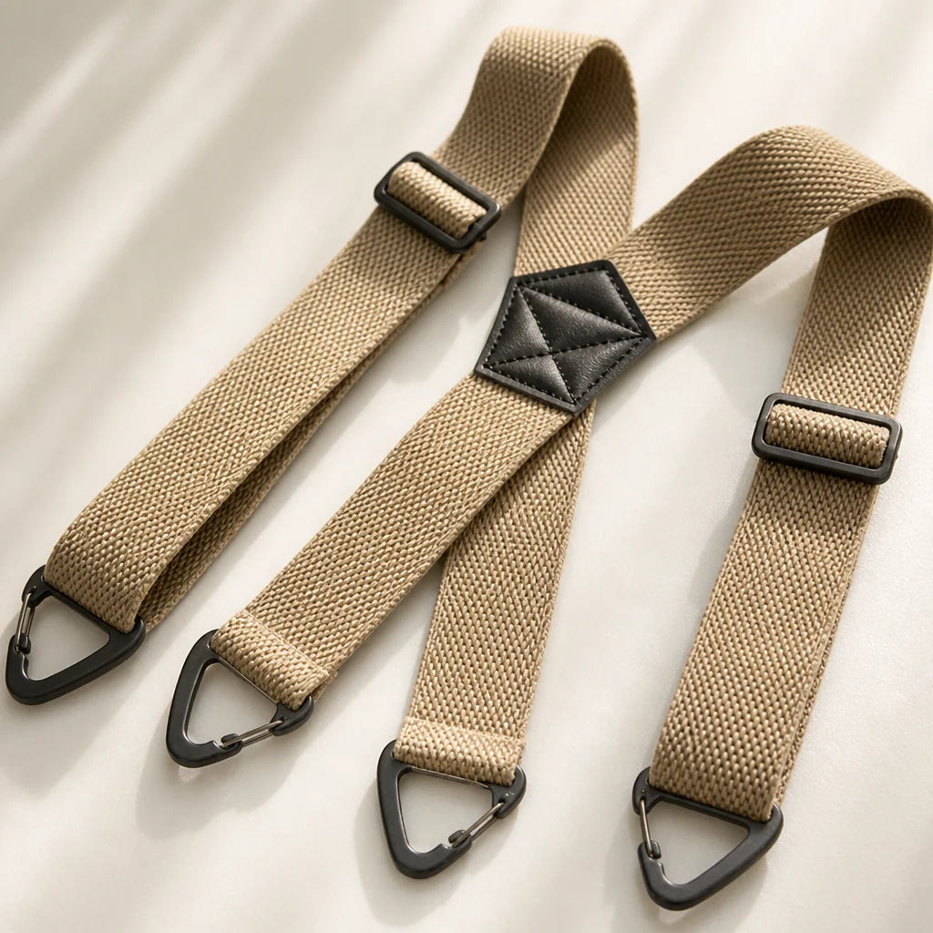 Suspenders Adjustable Elastic Straps Metal Hook Clips X or Y Back Style