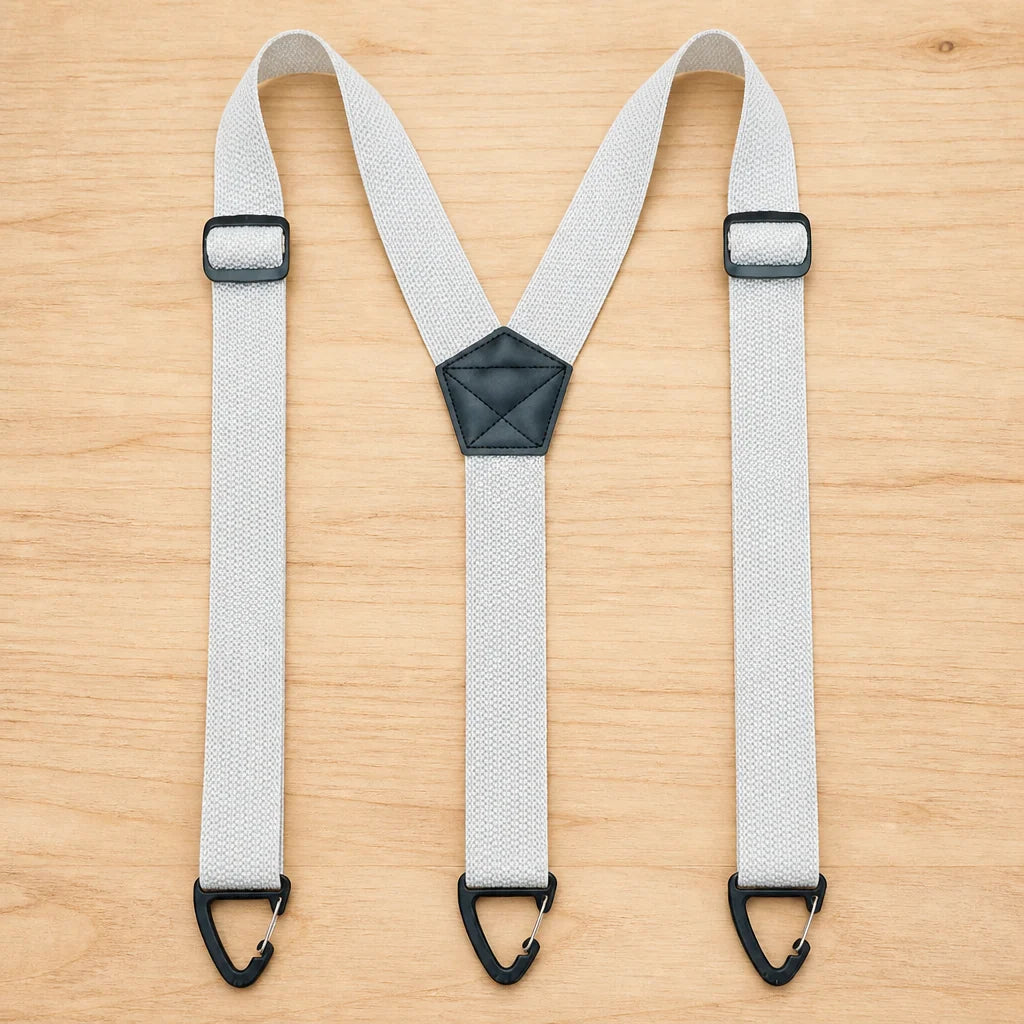 Suspenders Adjustable Elastic Straps Metal Hook Clips X or Y Back Style
