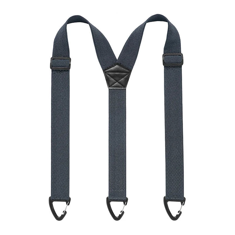 Suspenders Adjustable Elastic with Locking Carabiner Hooks