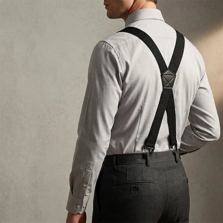 Suspenders Adjustable X or Y Style Metal Belt Loop Clips