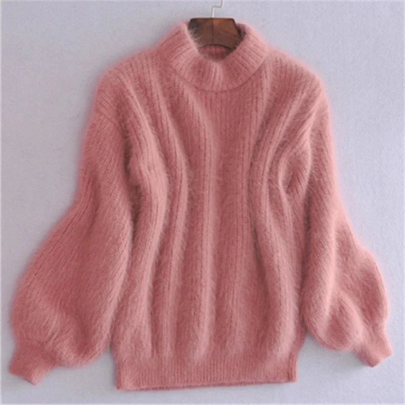 Sweater Oversized Open Knit Crewneck