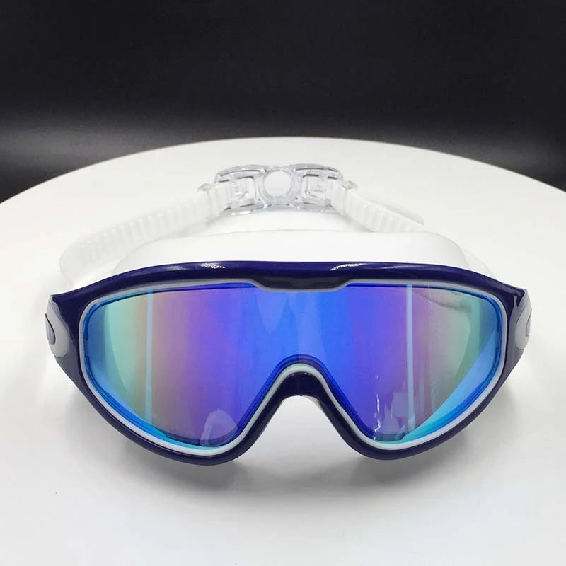 Swimming Goggles Anti-Fog 180° Wide View Adjustable Strap