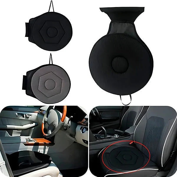 Swivel Seat Cushion 360-Degree Rotation Foam Core Non-Slip Base