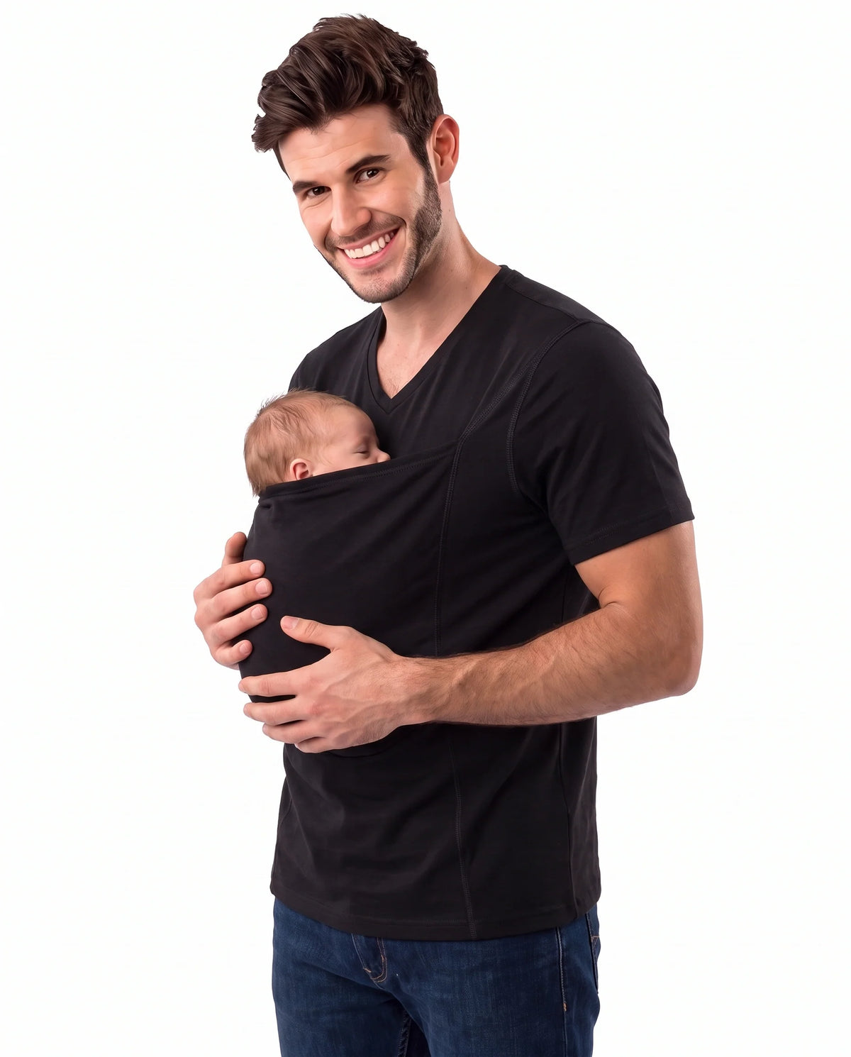 T-Shirt Skin-to-Skin Kangaroo Pocket Hands-Free