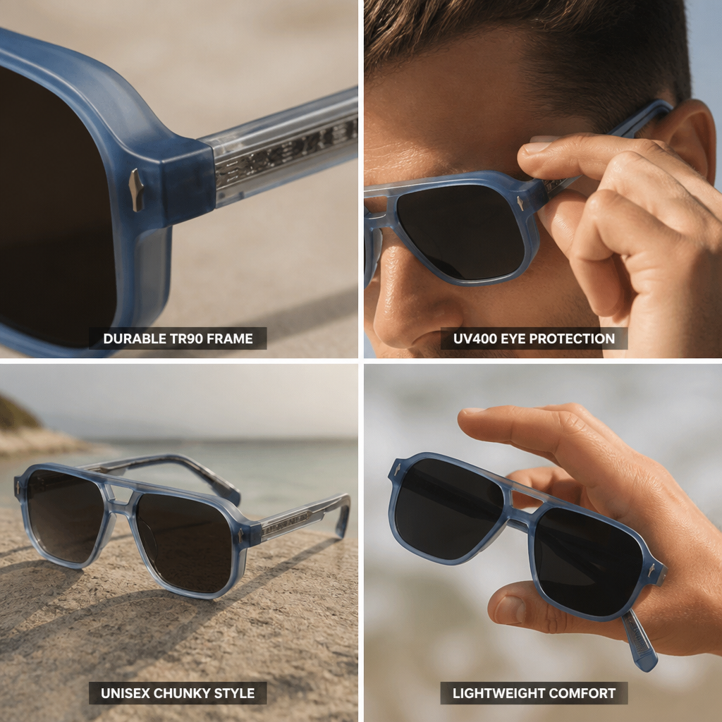 TR90 Frame UV400 Gradient Lenses Sunglasses