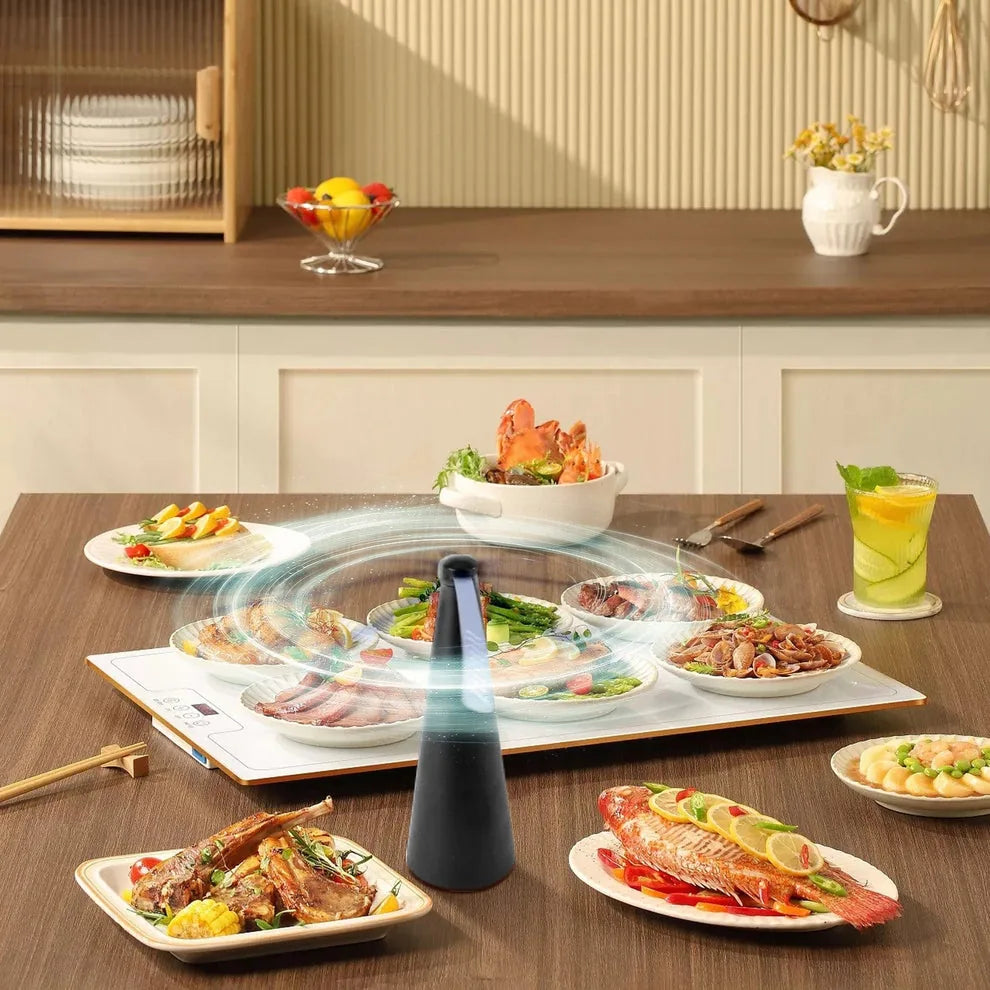 Table Fly Fan Holographic Blades USB & Battery Powered
