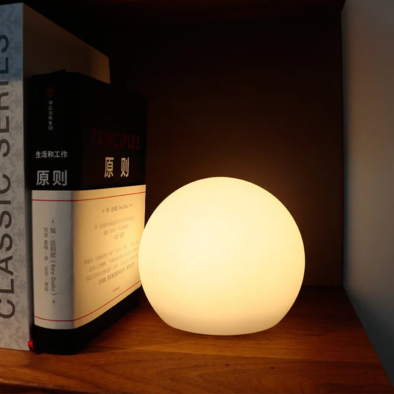 Table Globe Lamp 16-Color LED USB Rechargeable & Remote