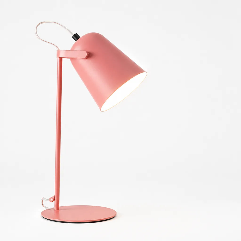 Table Lamp Adjustable Lampshade & Metal Base E27 Socket