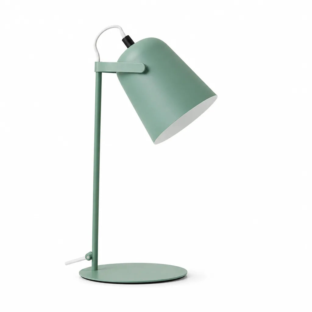 Table Lamp Adjustable Lampshade & Metal Base E27 Socket