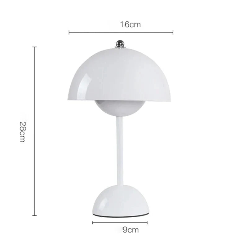 Table Lamp Compact Pod Touch Dimming & USB Rechargeable