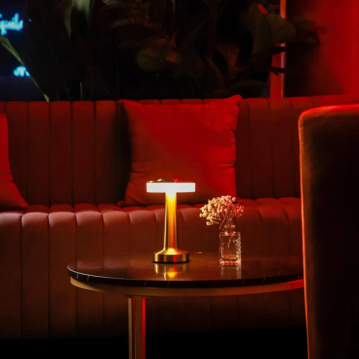 Table Lamp Cordless Metal USB Rechargeable & Dimmable