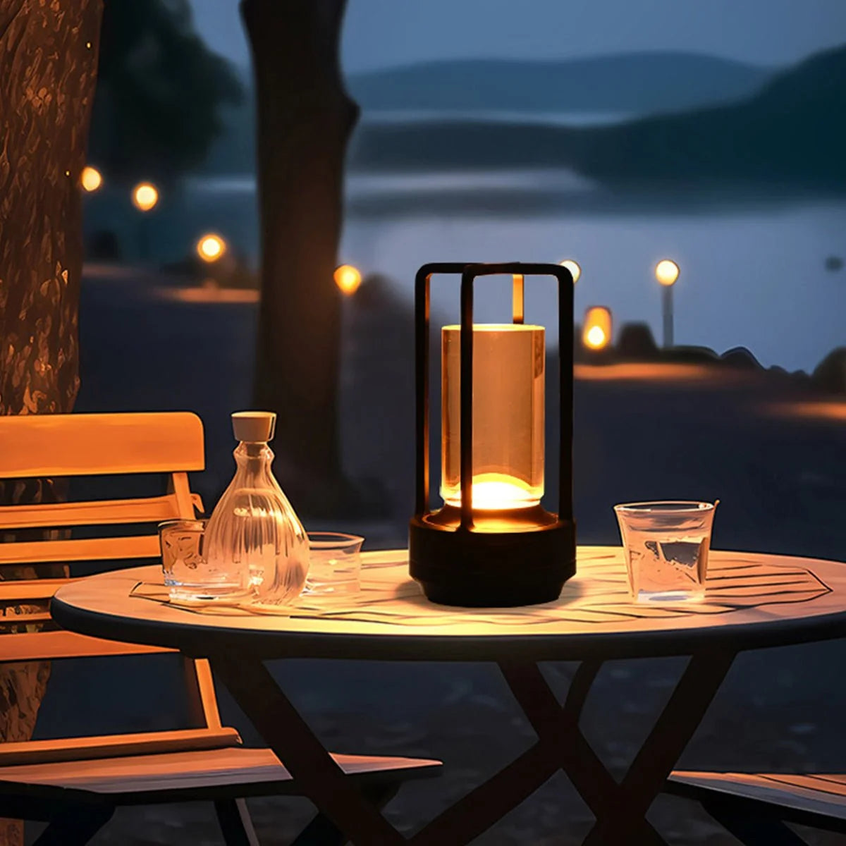 Table Lamp Cordless Rechargeable Touch-Dimming LED