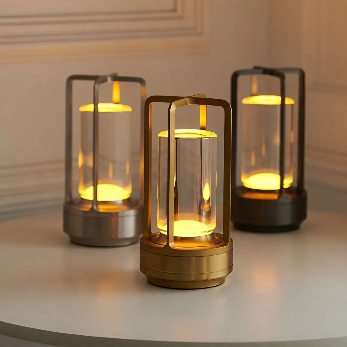 Table Lamp Cordless Rechargeable Touch-Dimming LED