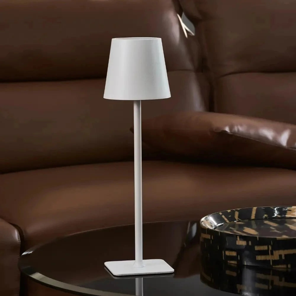 Table Lamp Cordless Touch Dimmable Weighted Metal Base