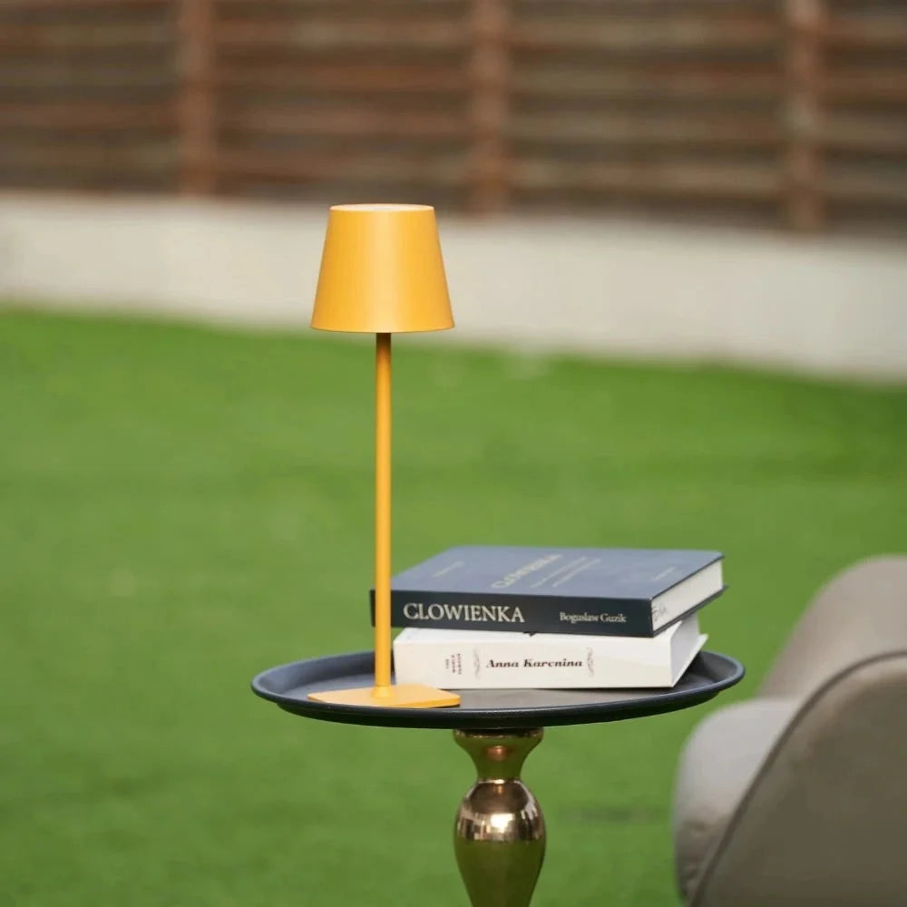 Table Lamp Cordless Touch Dimmable Weighted Metal Base
