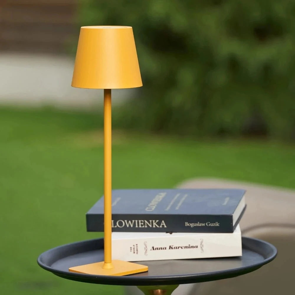 Table Lamp Cordless Touch Dimmable Weighted Metal Base