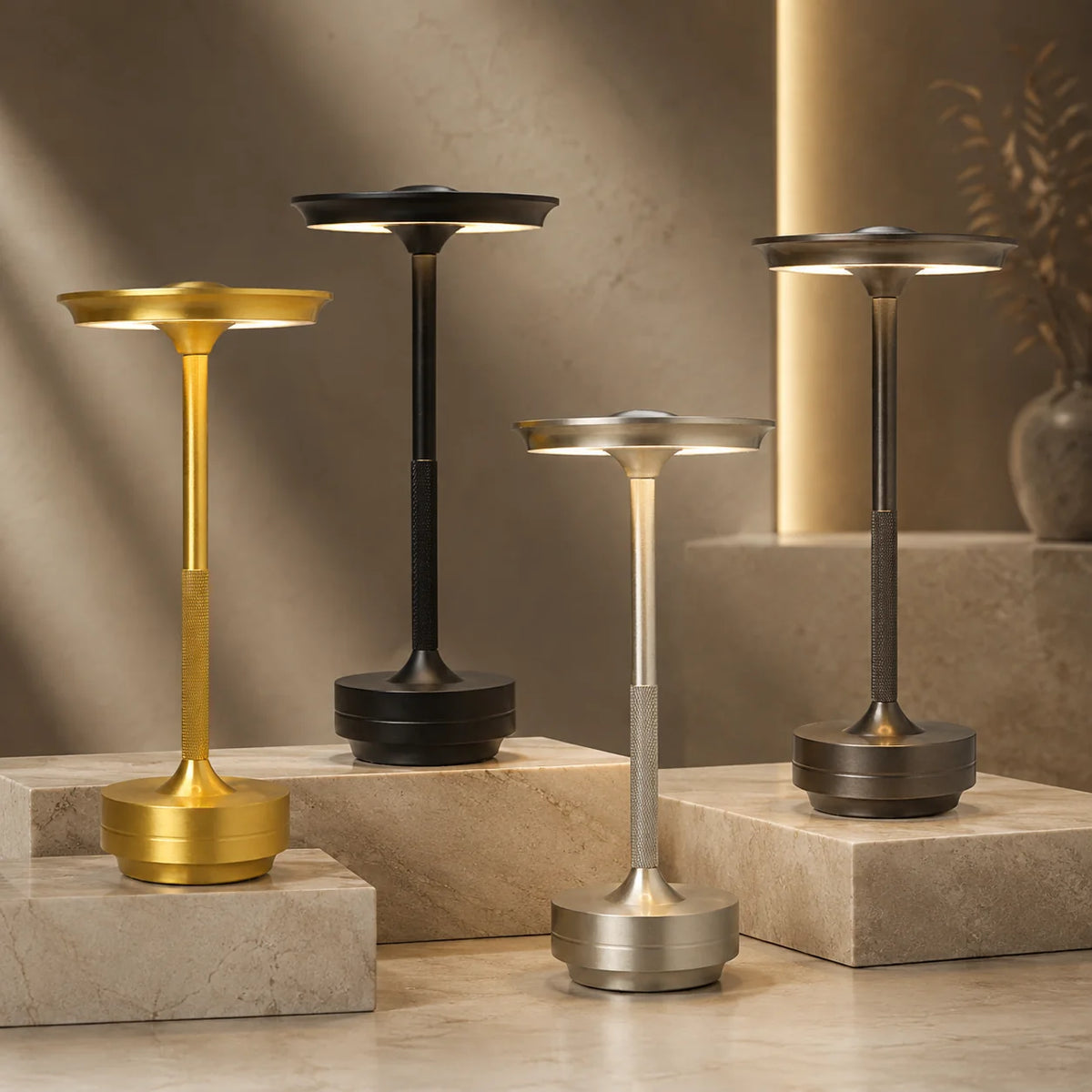 Table Lamp Cordless Touch Dimming USB-C Rechargeable