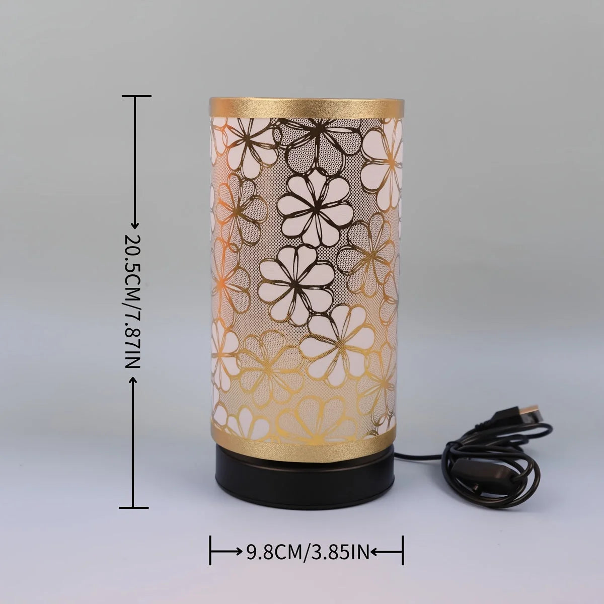 Table Lamp Floral USB-Powered Integrated LED