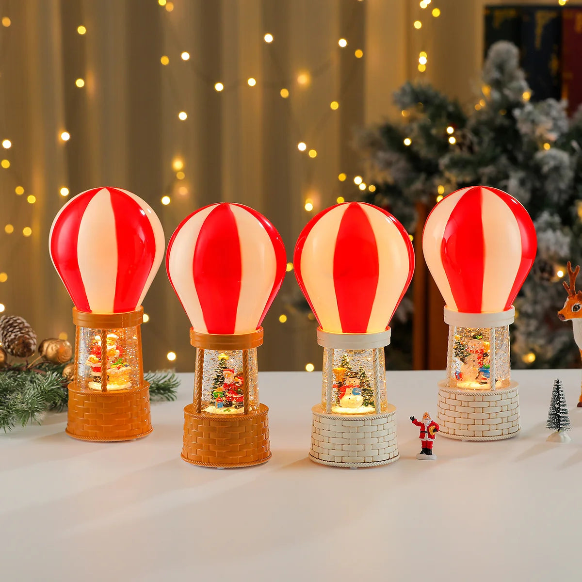 Table Lamp Hot Air Balloon Holiday LED Plug-In
