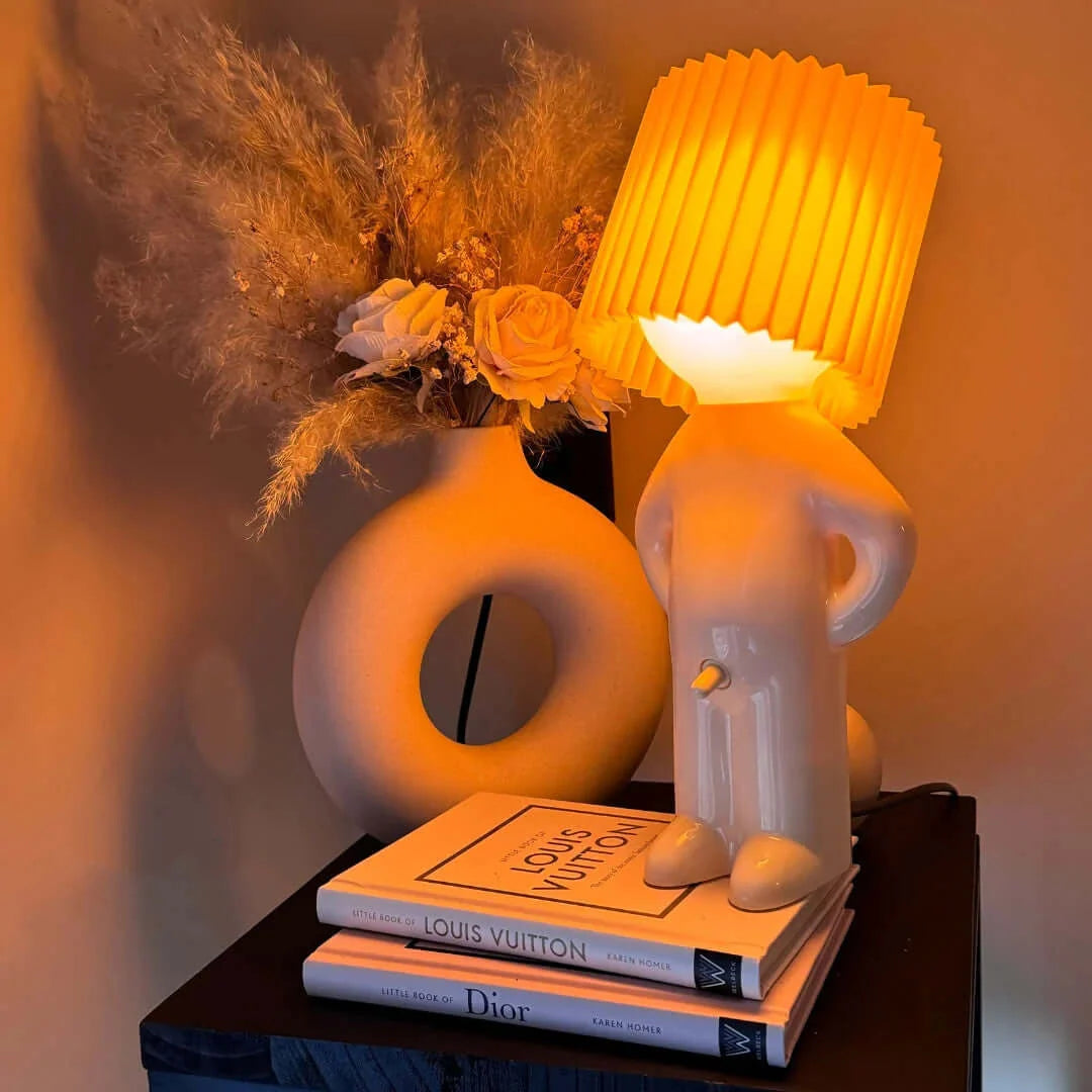Table Lamp Humorous Resin 11.2 Inches Tall