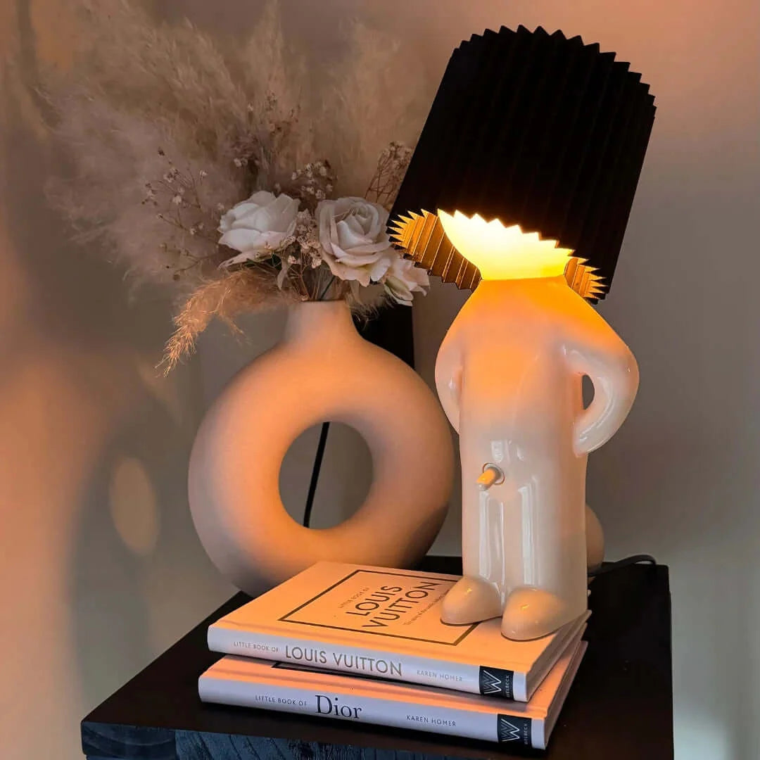 Table Lamp Humorous Resin 11.2 Inches Tall