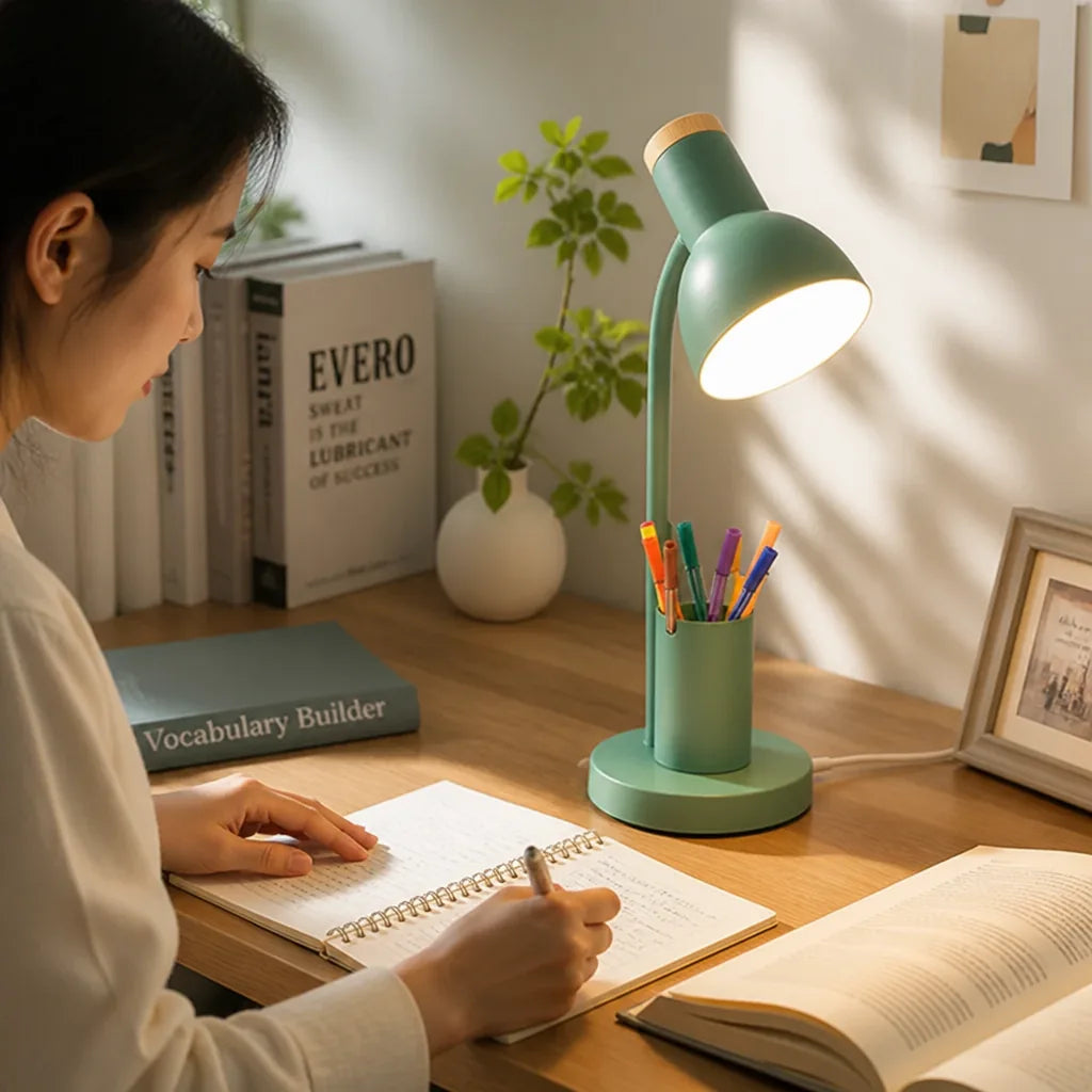 Table Lamp LED Pen Holder Adjustable Color Temperature