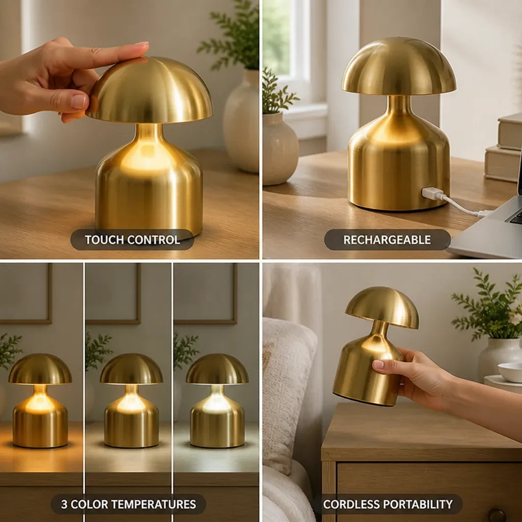 Table Lamp LED Rechargeable & Cordless Touch Control