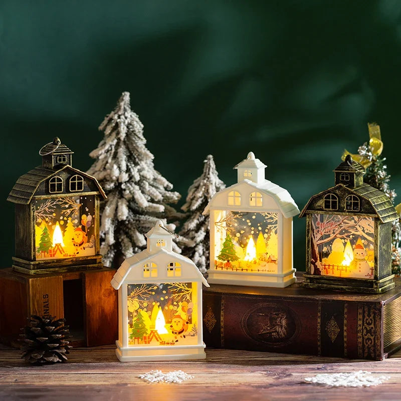 Table Lamp Moving Figures Integrated Warm White LED