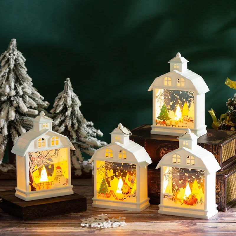 Table Lamp Moving Figures Integrated Warm White LED