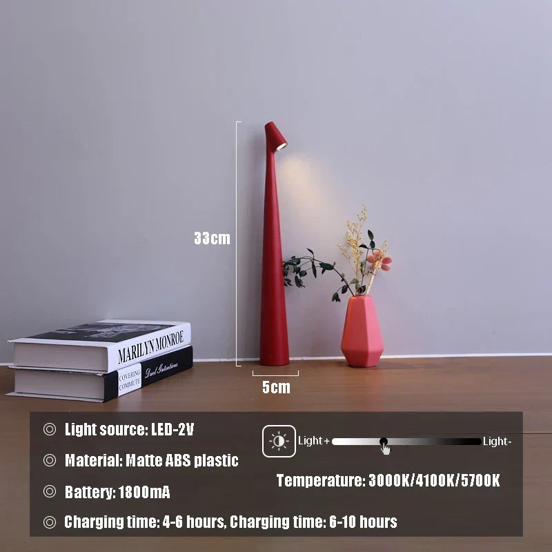 Table Lamp Rechargeable Touch Control & Color-Changing