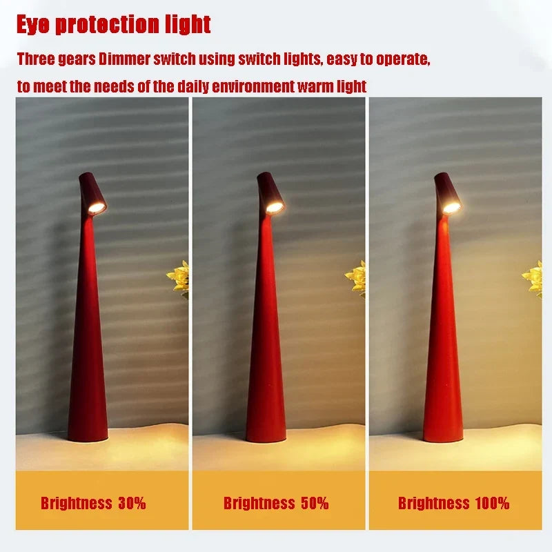 Table Lamp Rechargeable Touch Control & Color-Changing