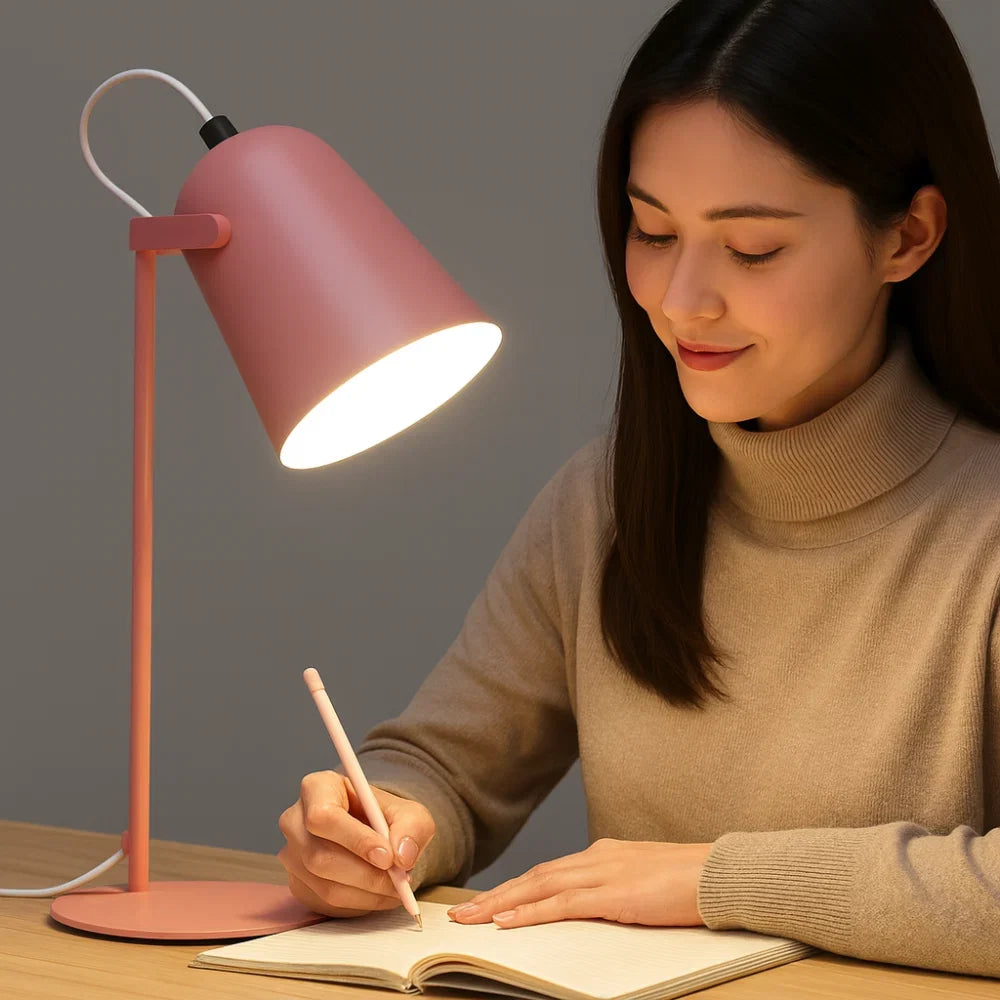 Table Lamp Rotating Head Weighted Metal Integrated LED