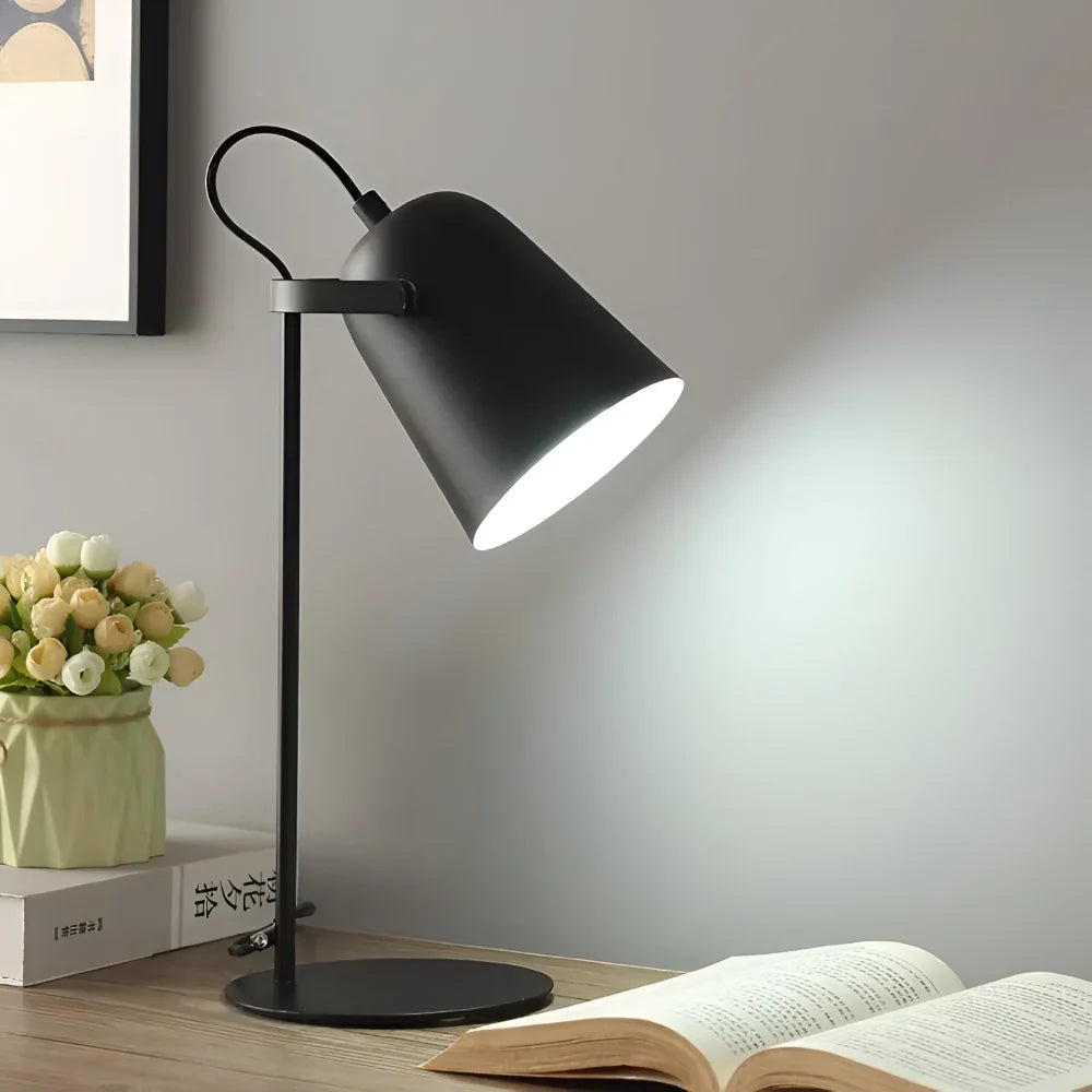 Table Lamp Rotating Head Weighted Metal Integrated LED
